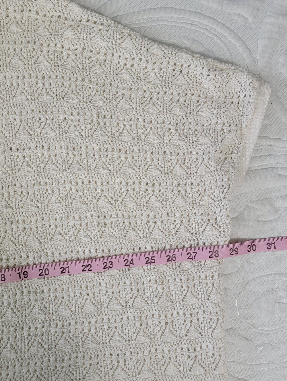 TORRID Ivory Crochet Duster Open Cardigan Short Sleeve Layering Boho Size 1X 2X - Picture 9 of 10